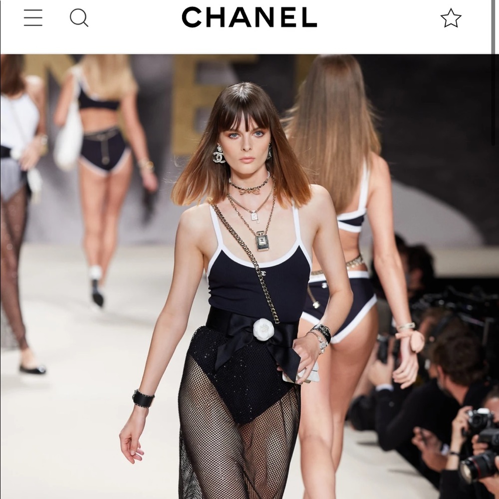 One piece Chanel swimsuit SUMMER22 Runway